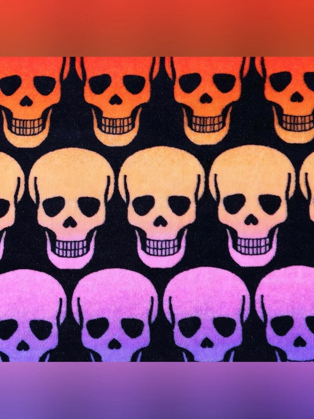Betsey Johnson Ombré Skull blanket
